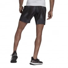 adidas Tennishose Printed Short 7in Primeblue kurz grau/schwarz Herren